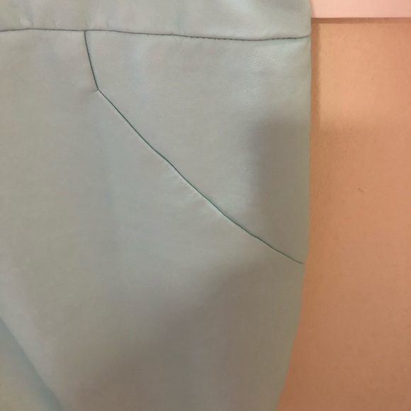 RW&CO teal vegan leather pencil skirt - Picture 3 of 8